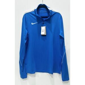 Nike Dri-Fit Academy Drill Top-1/4 zip Performance Pullover- Large-Royal/White
